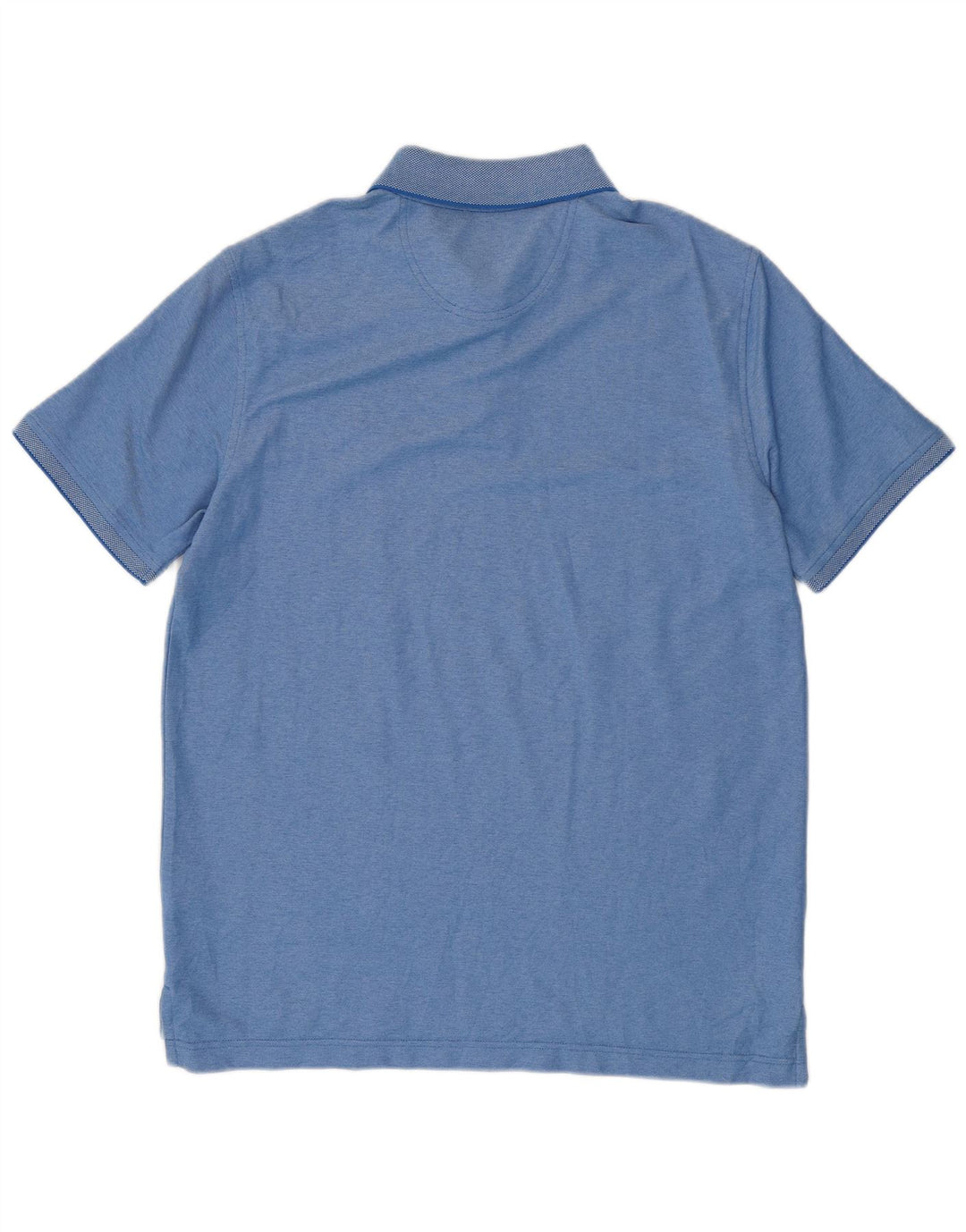IZOD Mens Polo Shirt Medium Blue Cotton