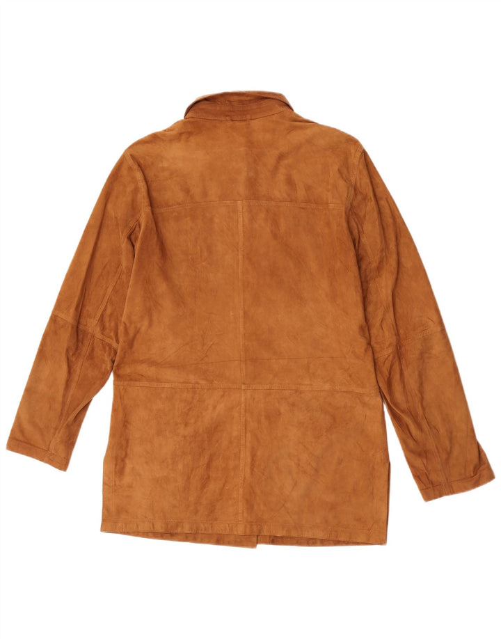 Mabrun Womens Suede Jacket IT 48 XL Beige