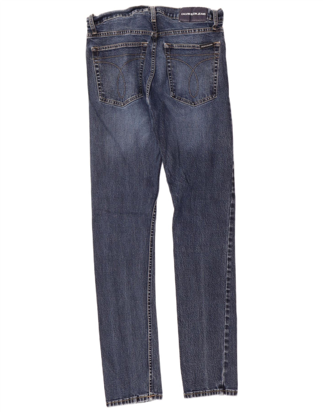 CALVIN KLEIN Mens Slim Jeans W30 L32 Blue Cotton