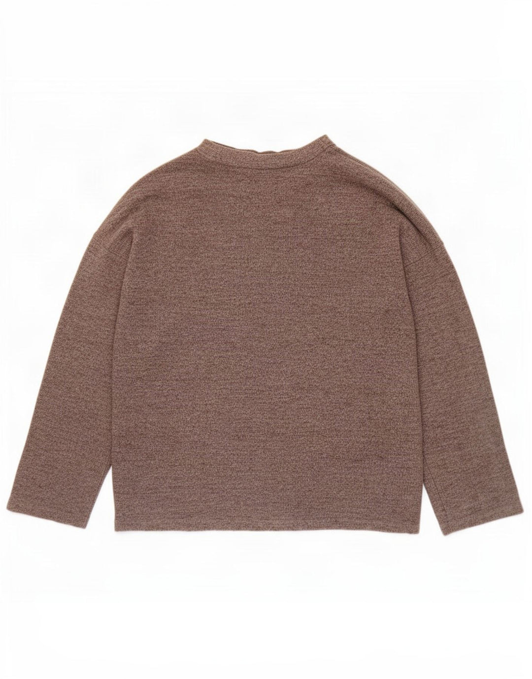 Zara Womens Oversized Crew Neck Jumper Sweater UK 10 Small Grey Polyester