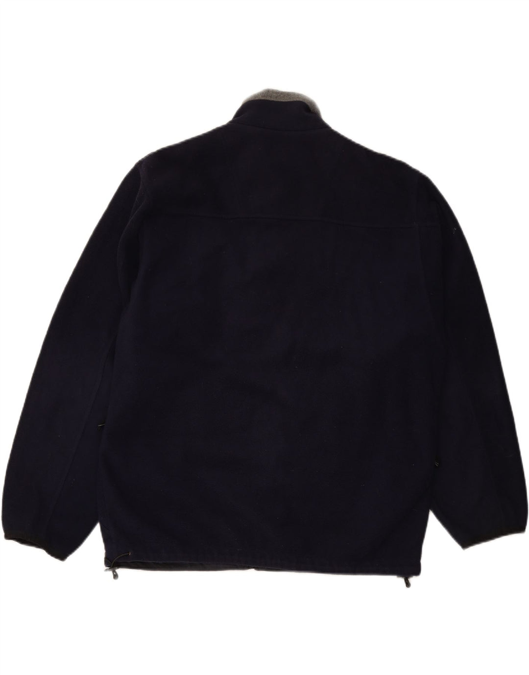 SCHOTT Mens Fleece Jacket UK 40 Large Navy Blue Polyester