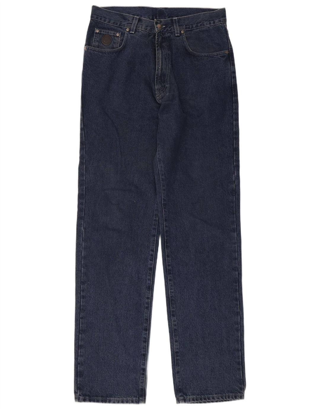 Trussardi Mens Straight Jeans W34 L32 Navy Blue Cotton