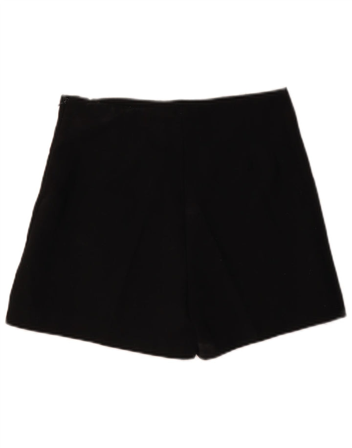 Zara Womens Casual Shorts Small W26 Black Polyester