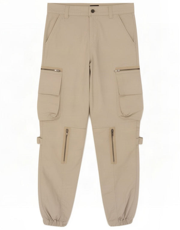 Energie Mens Joggers Cargo Trousers W28 L32 White Cotton