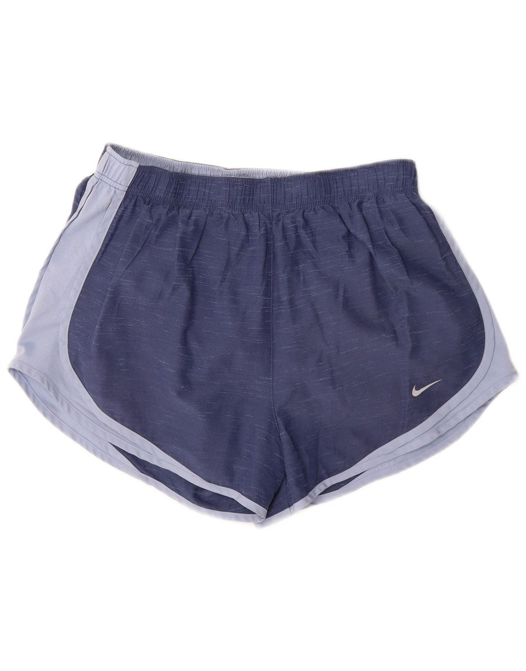 Nike Womens Dri Fit Sport Shorts UK 16 Large Blue Colourblock Polyester