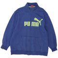 Puma Mens Graphic Tracksuit Top Jacket 2XL Blue Cotton