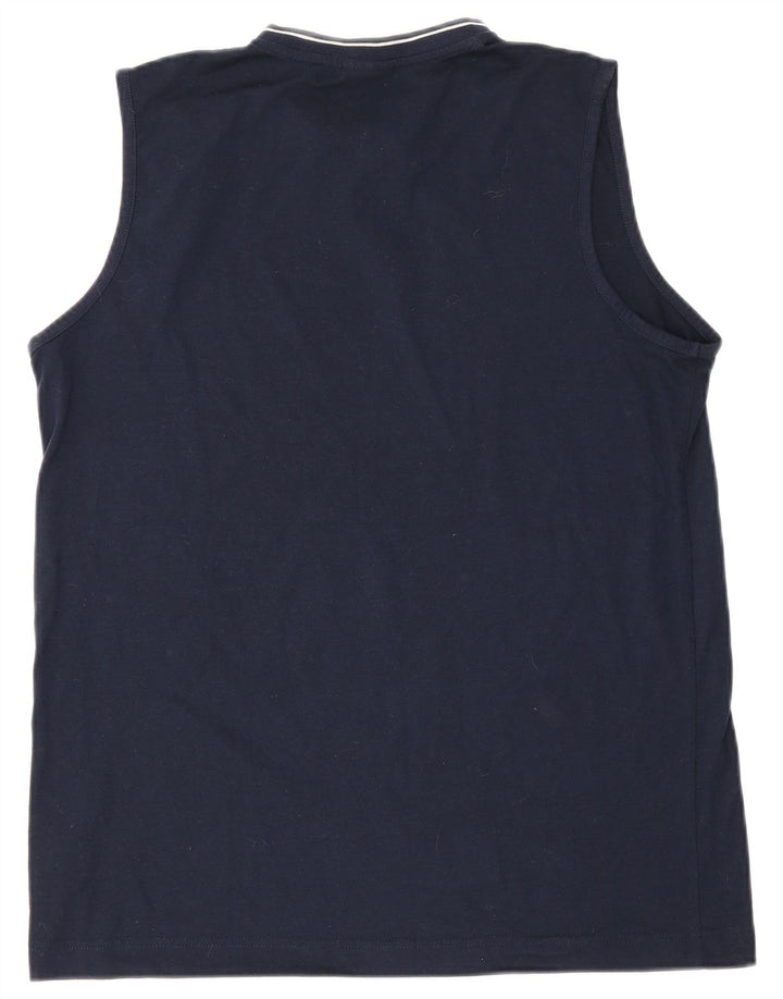 Umbro Mens Vest Top Large Navy Blue Polyester