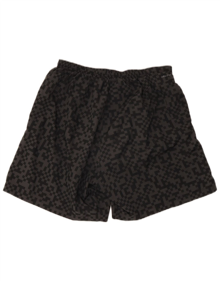 Nike Mens Dri Fit Sport Shorts Large  Black Geometric Polyester