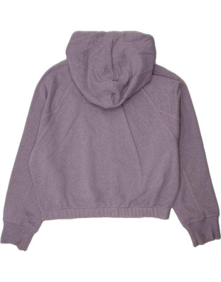 FILA Girls Graphic Crop Hoodie Jumper 9-10 Years Purple Cotton Vintage Fila and Second-Hand Fila from Messina Hembry 