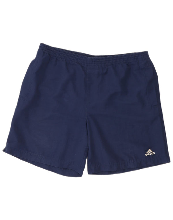 Adidas Mens Sport Shorts Large Navy Blue Polyester