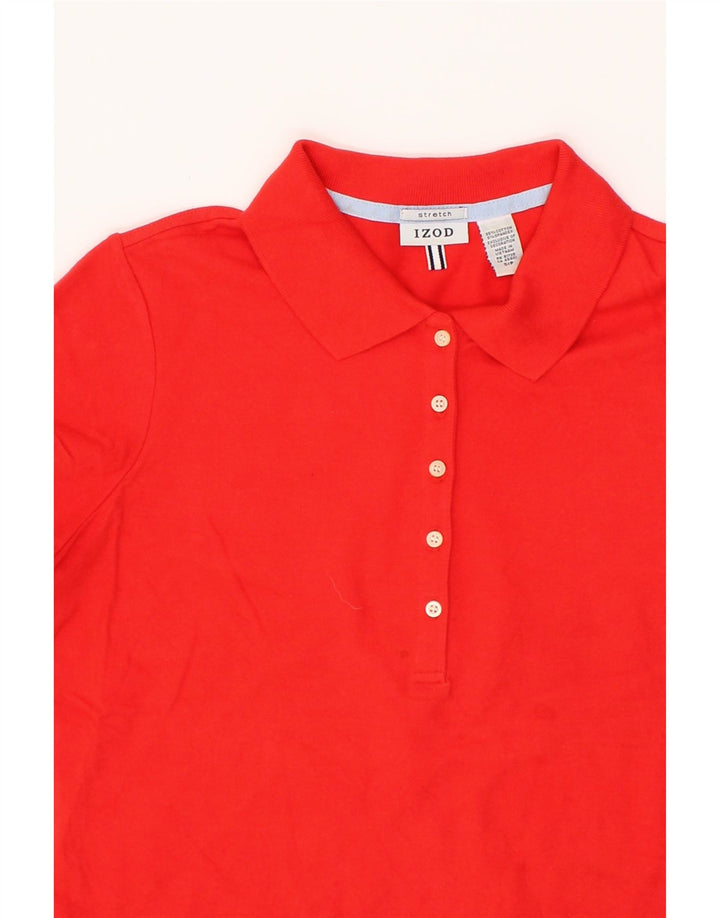 IZOD Womens Polo Shirt UK 10 Small Red Cotton Vintage Izod and Second-Hand Izod from Messina Hembry 