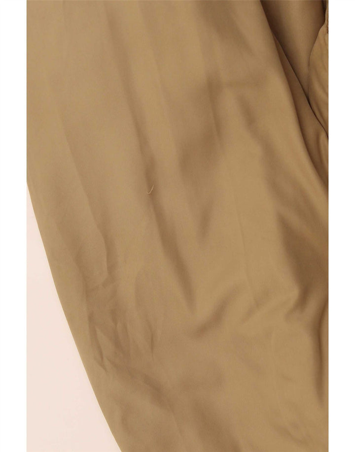 Topshop Womens Oversized Bomber Jacket UK 12 Medium Beige Polyester