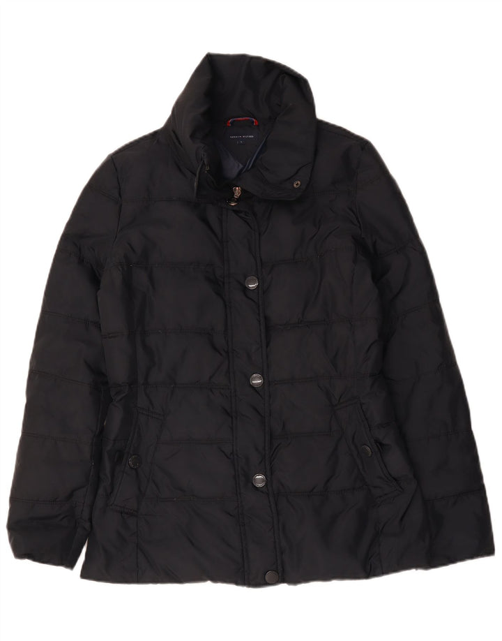 Tommy Hilfiger Womens Oversized Padded Jacket UK 10 Small Navy Blue