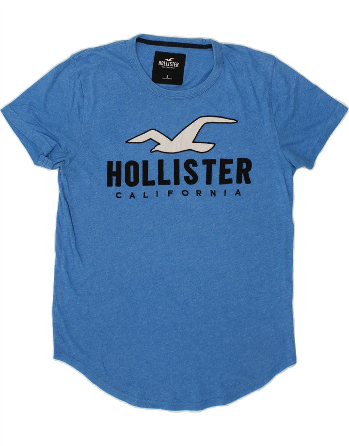 HOLLISTER Mens Graphic T-Shirt Top Small Blue Cotton Vintage Hollister and Second-Hand Hollister from Messina Hembry 