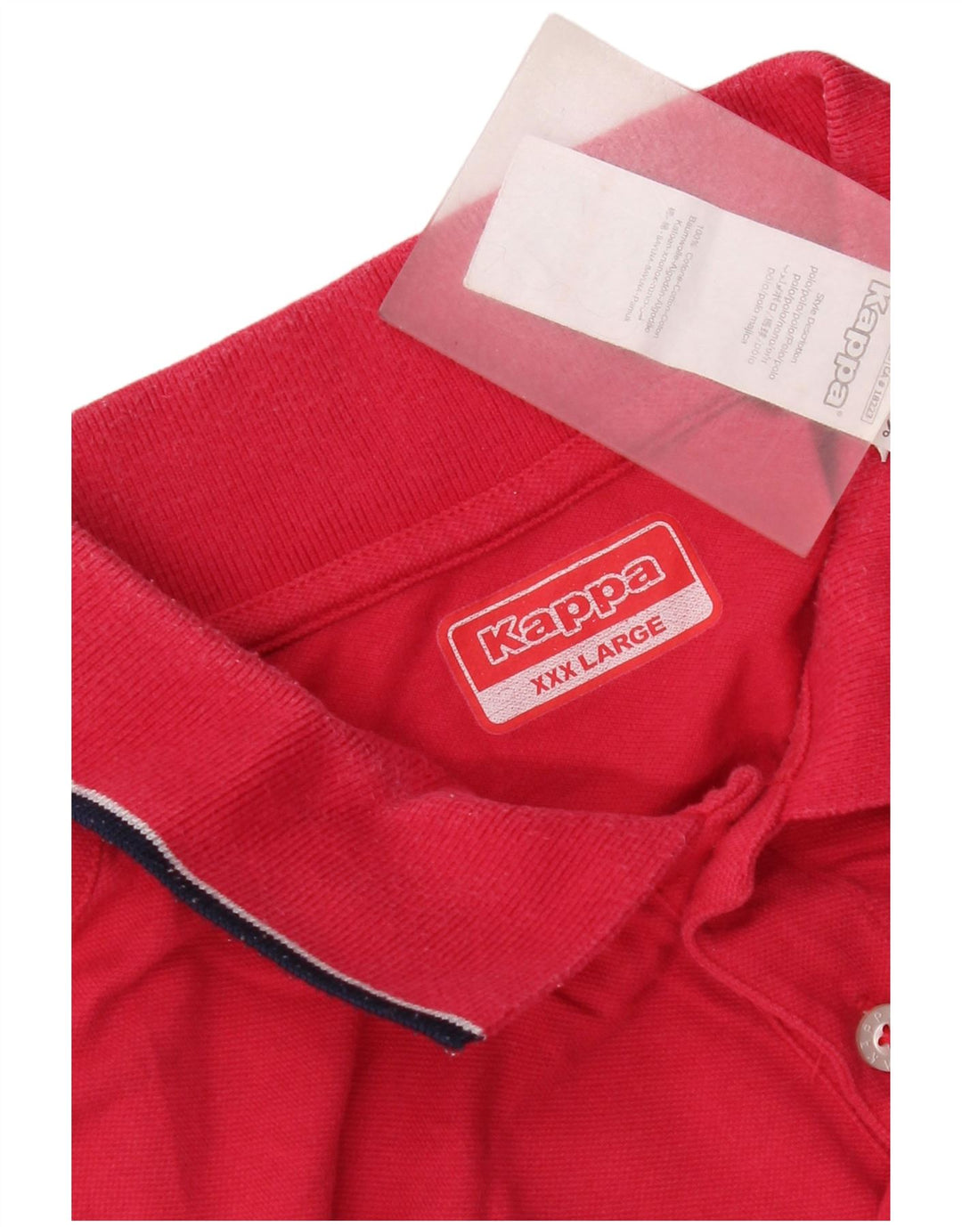 Kappa Mens Polo Shirt 3XL Pink Cotton