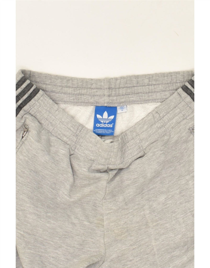 ADIDAS Mens Graphic Tracksuit Trousers Medium Grey Cotton | Vintage Adidas | Thrift | Second-Hand Adidas | Used Clothing | Messina Hembry 