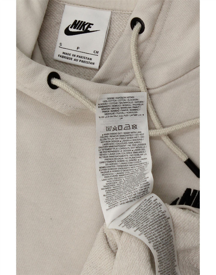 Nike Mens Hoodie Jumper Small White Cotton