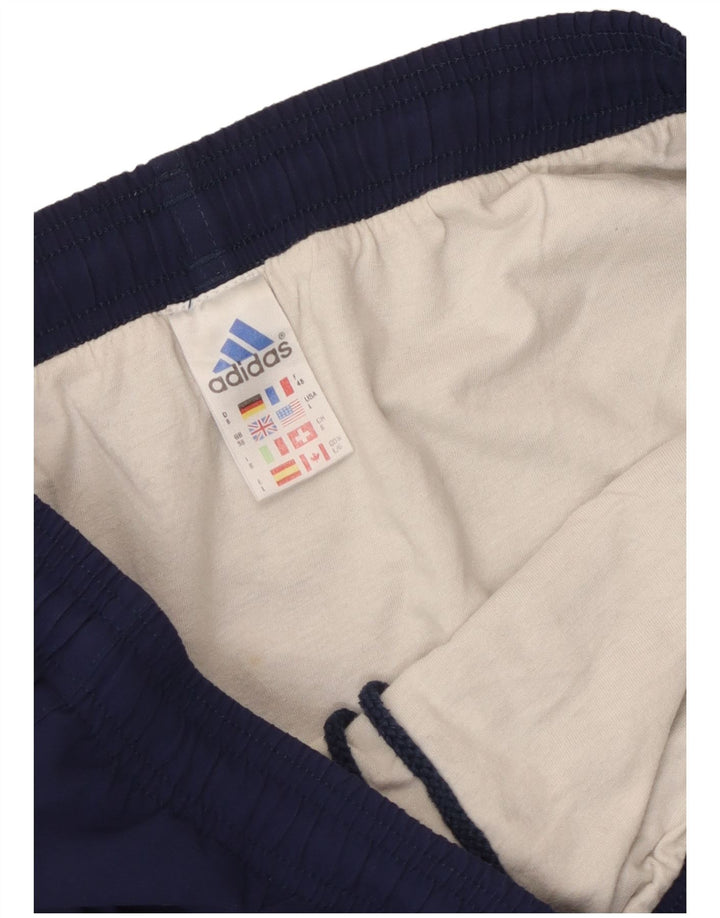 Adidas Mens Sport Shorts Large Navy Blue Polyester