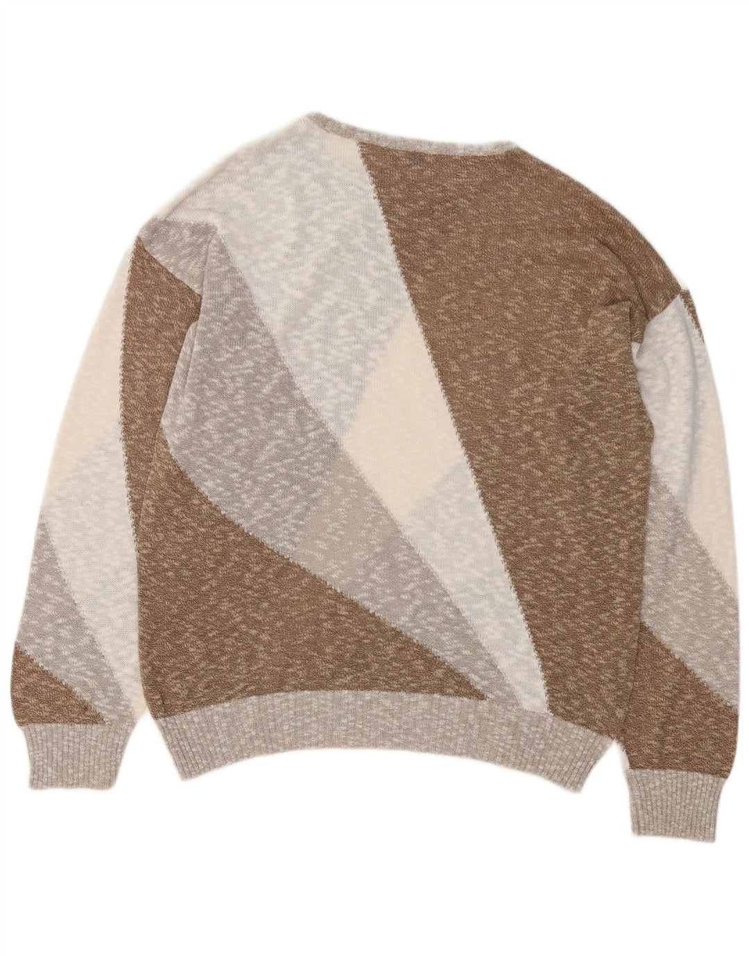 Panizza Mens Crew Neck Jumper Sweater Large Multicoloured Colourblock