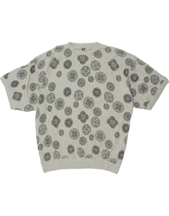 TREND Mens Graphic T-Shirt Top IT 56 XL Grey Cotton Vintage Trend and Second-Hand Trend from Messina Hembry 