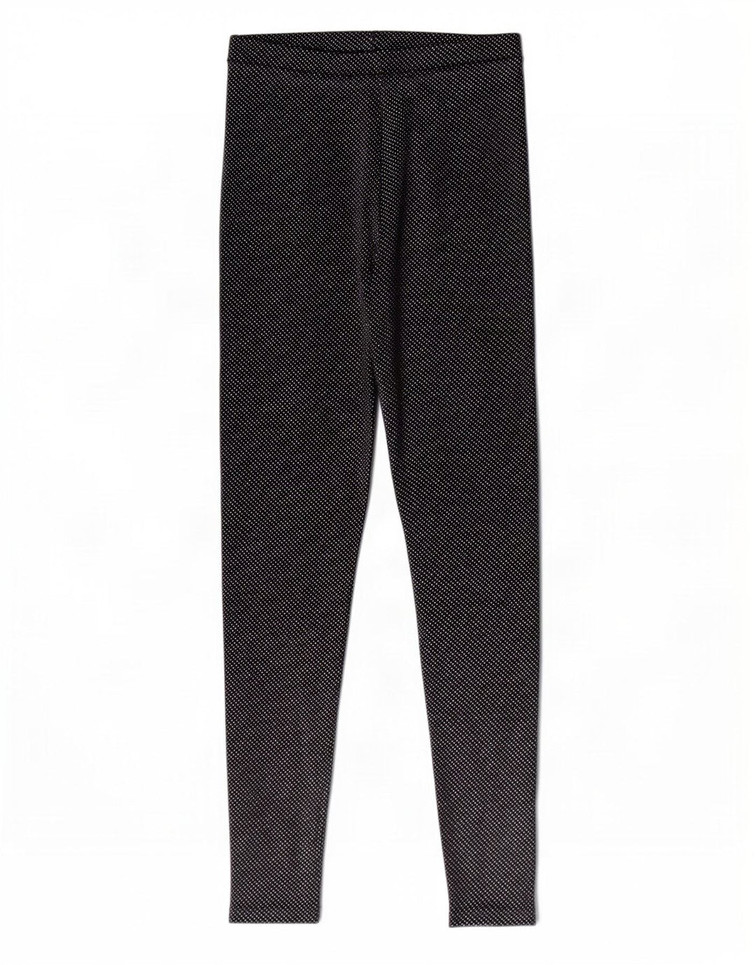Zara Womens Leggings UK 8 Small Black Spotted Polyester