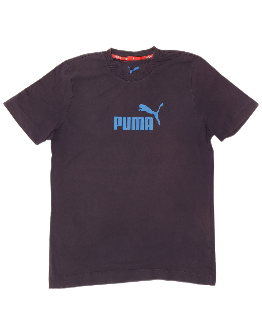 PUMA Mens Graphic T-Shirt Top Large Navy Blue