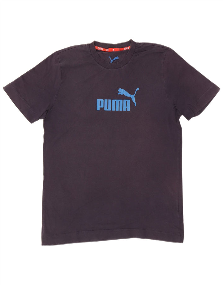 PUMA Mens Graphic T-Shirt Top Large Navy Blue