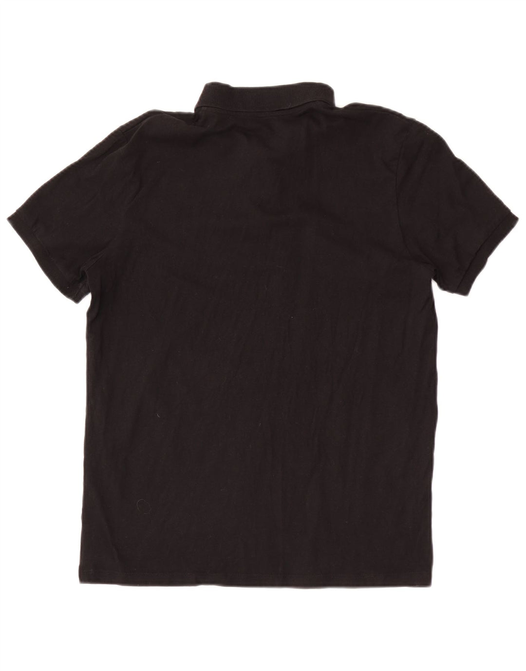 Jack & Jones Mens Polo Shirt Medium Black Cotton