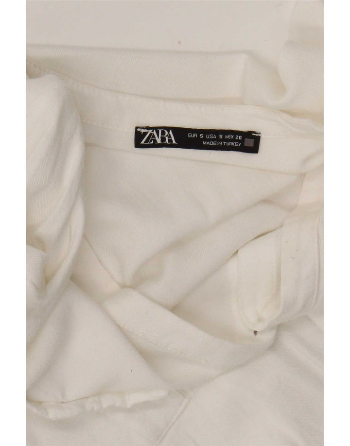 Zara Womens Shirt Blouse UK 10 Small White