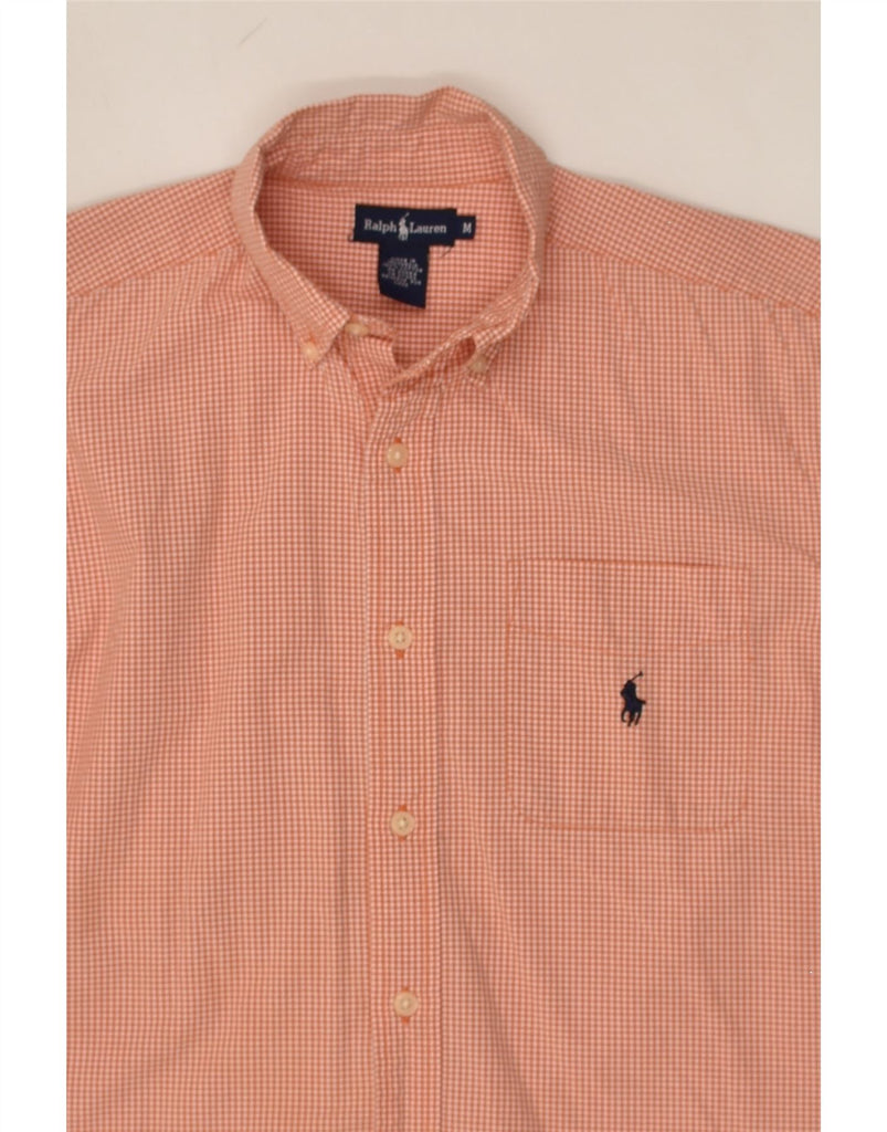 RALPH LAUREN Boys Shirt 11-12 Years Medium Orange Check Cotton | Vintage Ralph Lauren | Thrift | Second-Hand Ralph Lauren | Used Clothing | Messina Hembry 