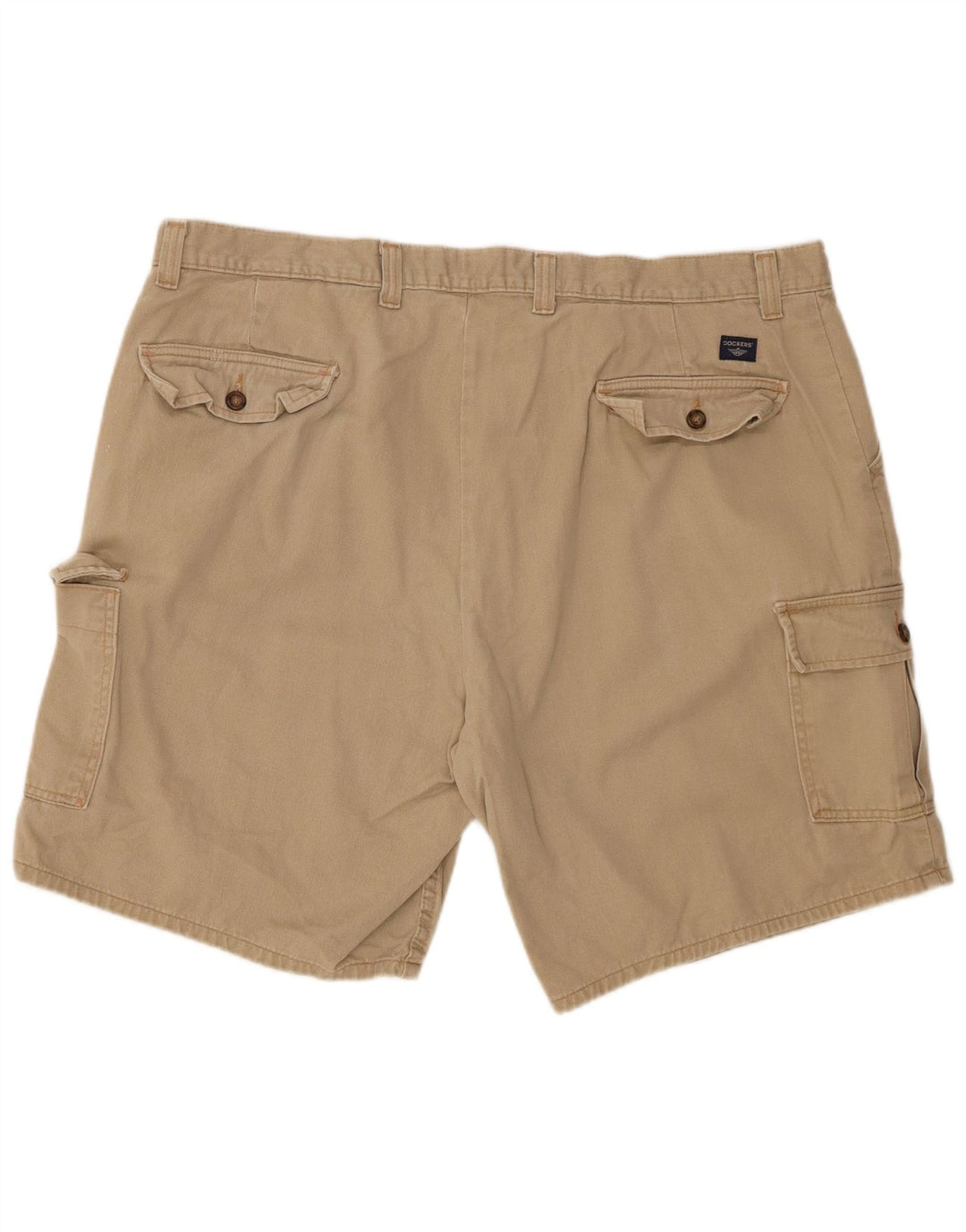 DOCKERS Mens Cargo Shorts W42 2XL Beige Cotton