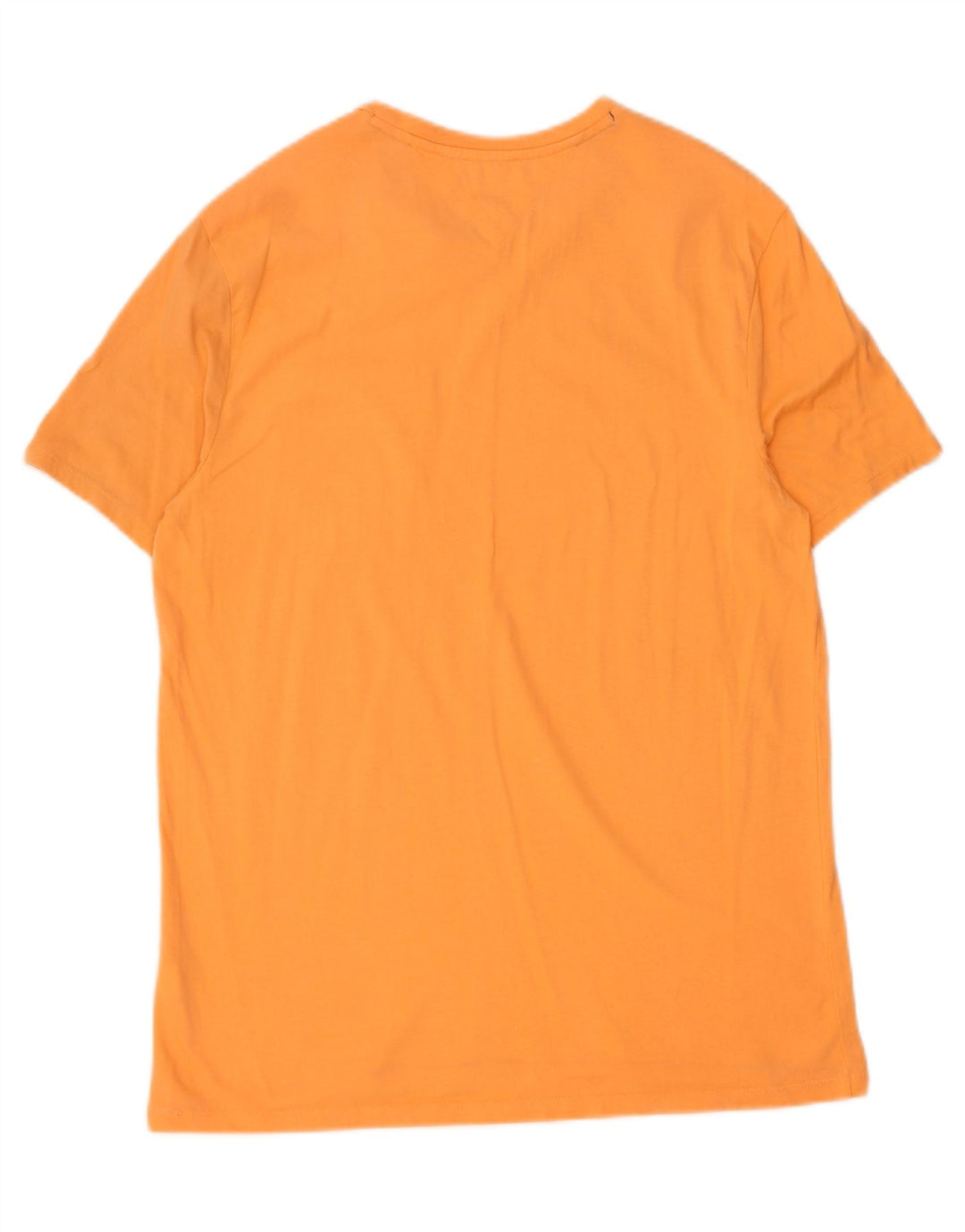 TOMMY HILFIGER Mens T-Shirt Top Large Orange Cotton Vintage Tommy Hilfiger and Second-Hand Tommy Hilfiger from Messina Hembry 