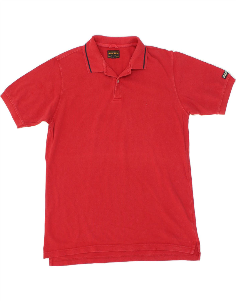 WOOLRICH Mens Polo Shirt XL Red Cotton Vintage Woolrich and Second-Hand Woolrich from Messina Hembry 