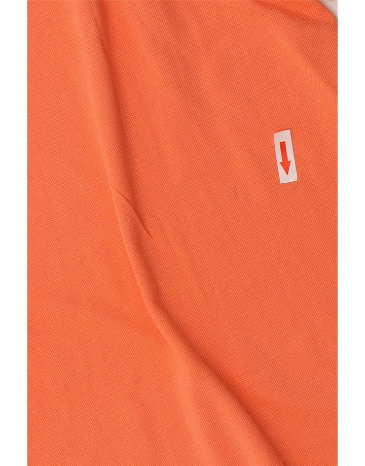 Sergio Tacchini Mens Polo Shirt XL Orange Cotton