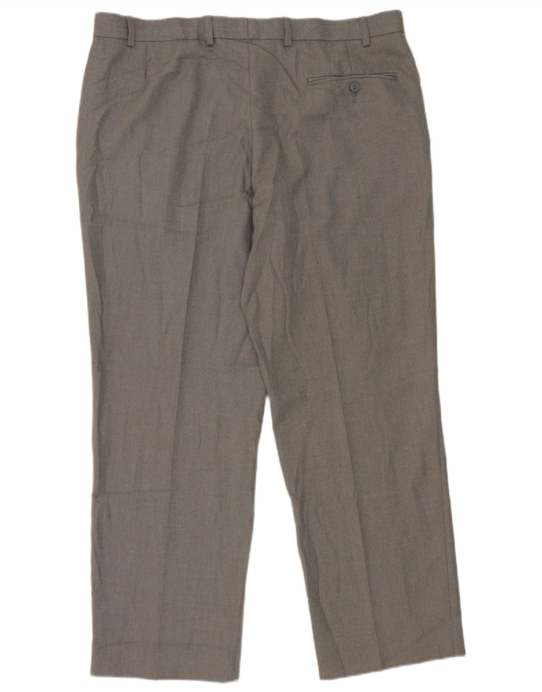 Marks & Spencer Mens Straight Suit Trousers W38 L29 Grey Polyester