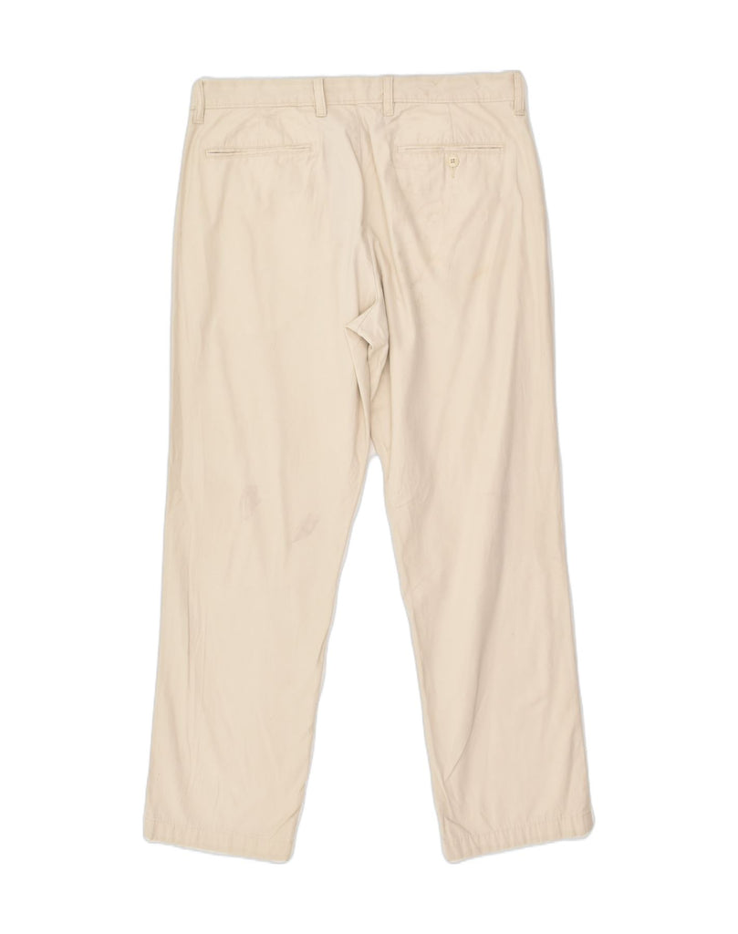 J. CREW Mens Straight Chino Trousers W33 L30  Beige Cotton | Vintage J. Crew | Thrift | Second-Hand J. Crew | Used Clothing | Messina Hembry 