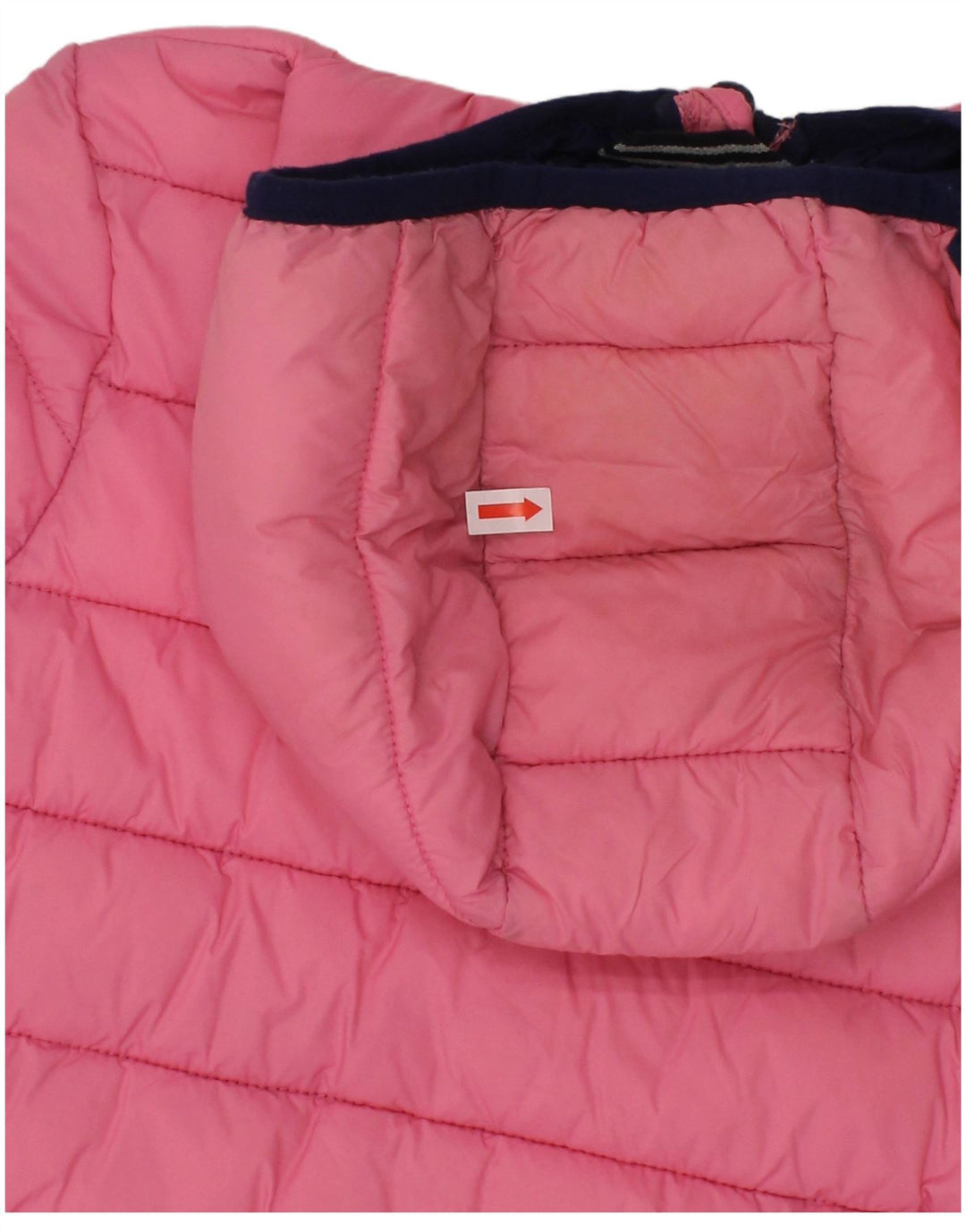 JOULES Girls Hooded Padded Jacket 6-7 Years Pink Polyamide