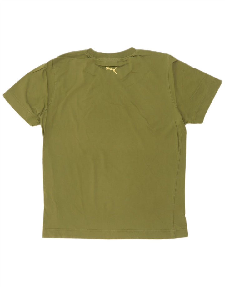 Puma Mens Graphic T-Shirt Top Medium Green