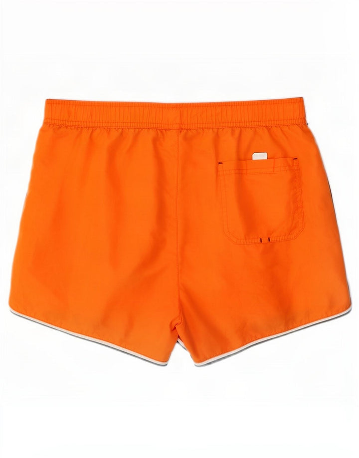 Brugi Mens Swimming Shorts Medium Orange Polyester
