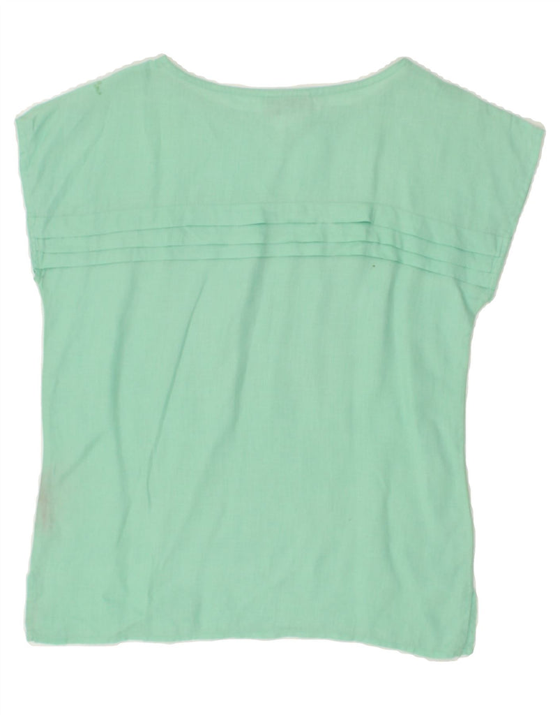 I BLUES Womens Sleeveless Blouse Top IT 42 Medium Green Linen | Vintage i Blues | Thrift | Second-Hand i Blues | Used Clothing | Messina Hembry 