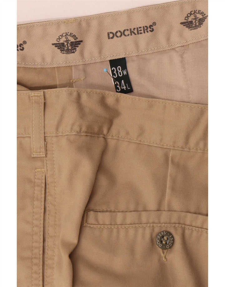 Dockers Mens Pegged Chino Trousers W38 L34 Beige