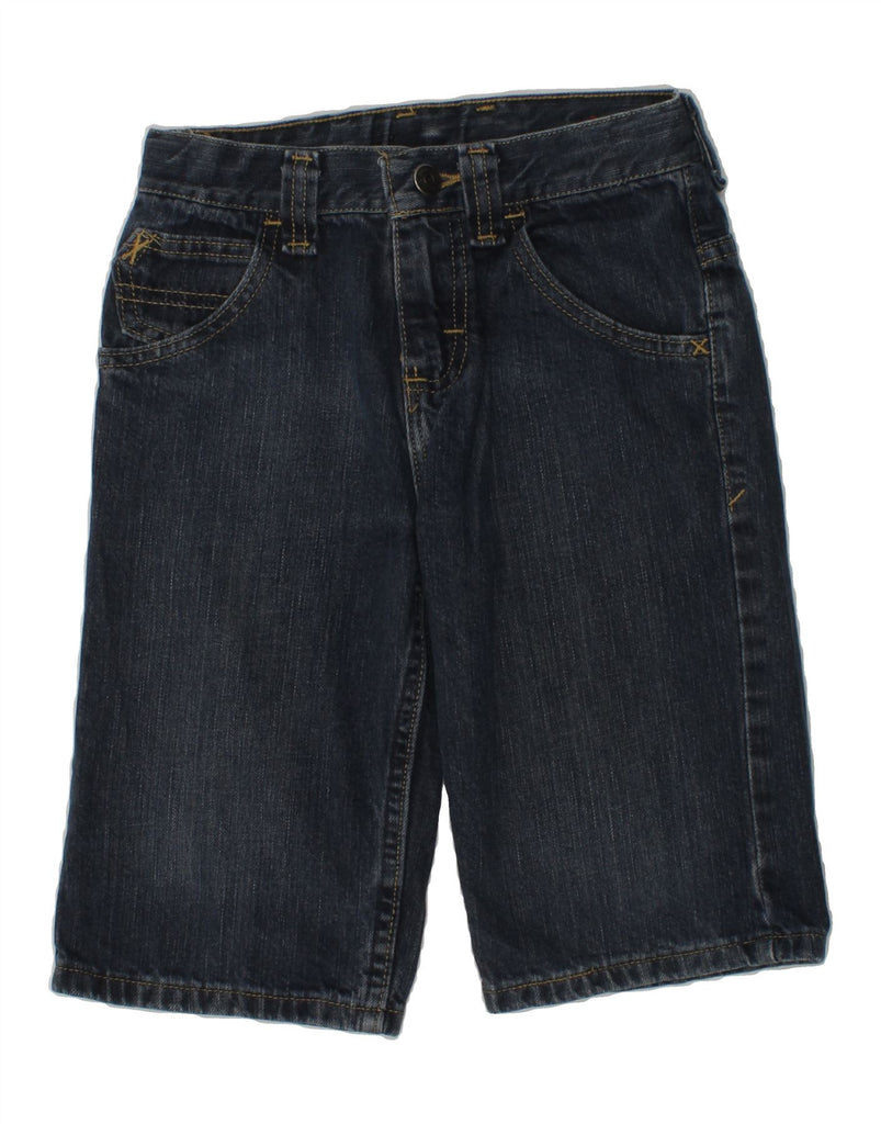 WRANGLER Boys Denim Shorts 7-8 Years W24 Navy Blue Cotton | Vintage Wrangler | Thrift | Second-Hand Wrangler | Used Clothing | Messina Hembry 