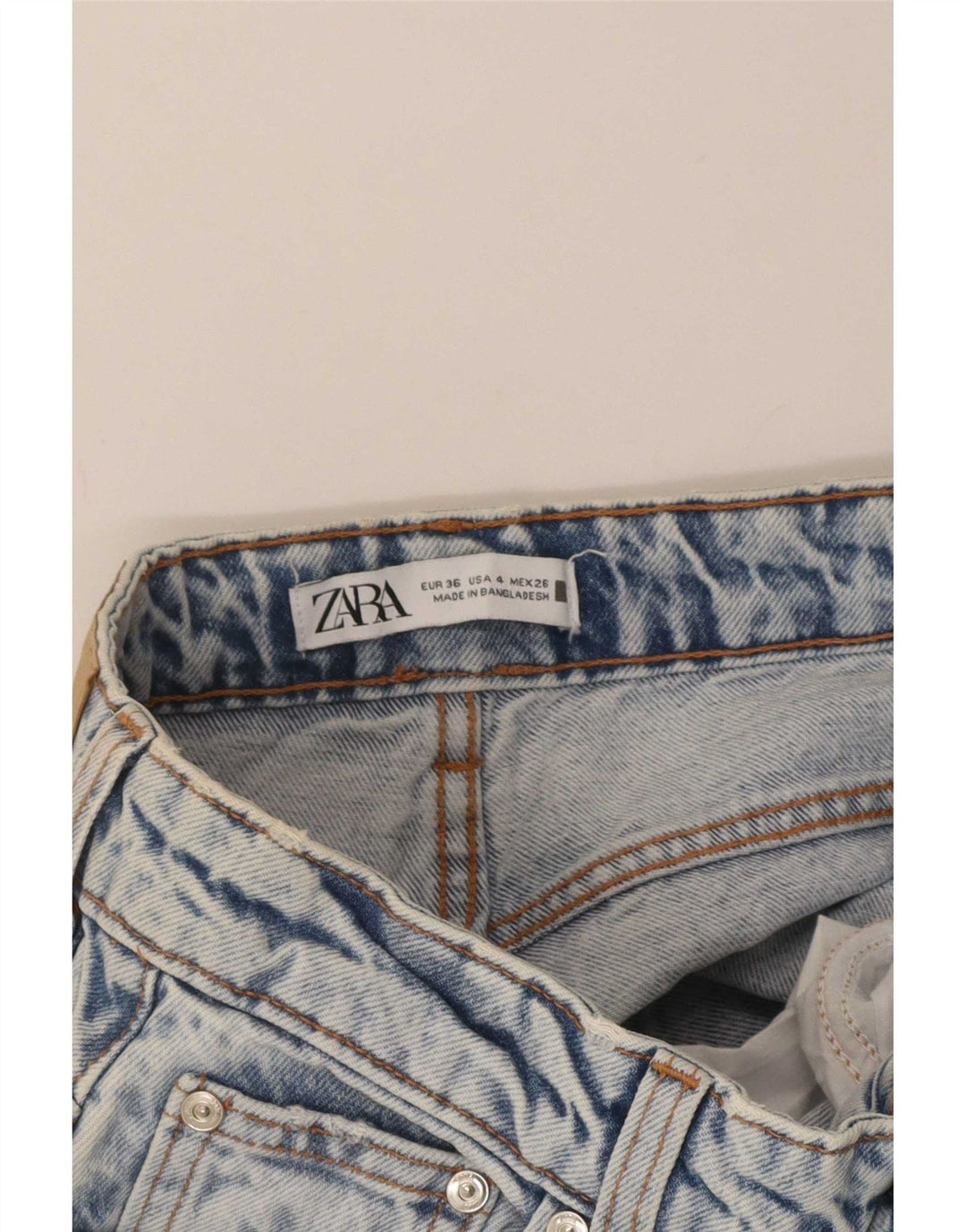 Zara Womens Loose Jeans EU 36 XS W26 L31 Blue