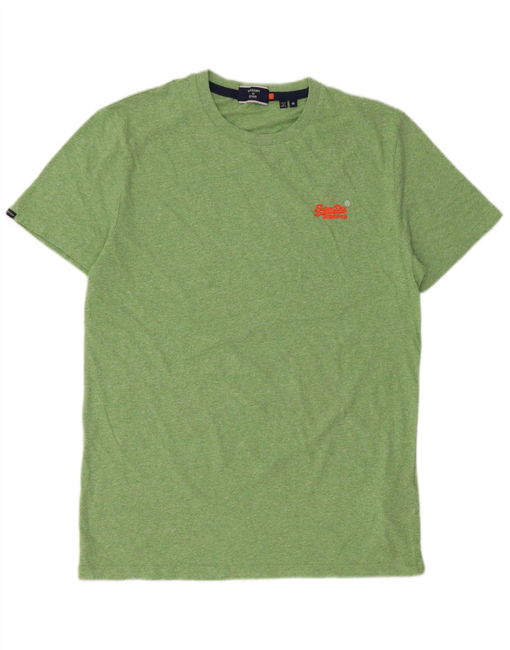 Superdry Mens T-Shirt Top Medium Green Cotton