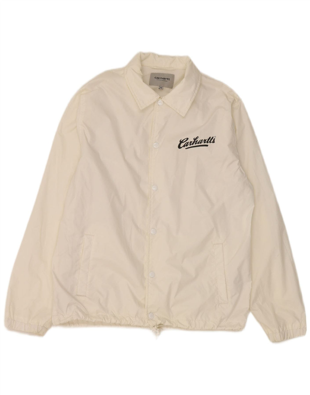Carhartt Mens Graphic Rain Jacket UK 38 Medium White Nylon