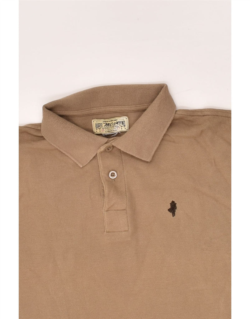 MARLBORO CLASSICS Mens Rugged & Refined Long Sleeve Polo Shirt Small Brown | Vintage Marlboro Classics | Thrift | Second-Hand Marlboro Classics | Used Clothing | Messina Hembry 