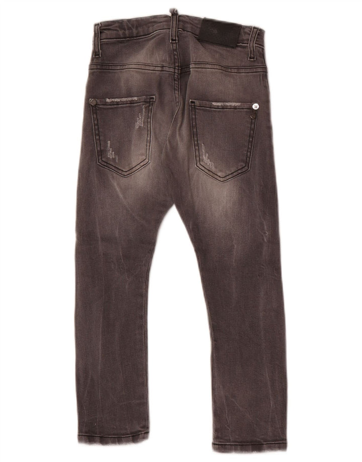 Iceberg Boys Distressed Slim Jeans 6-7 Years W22 L20 Grey