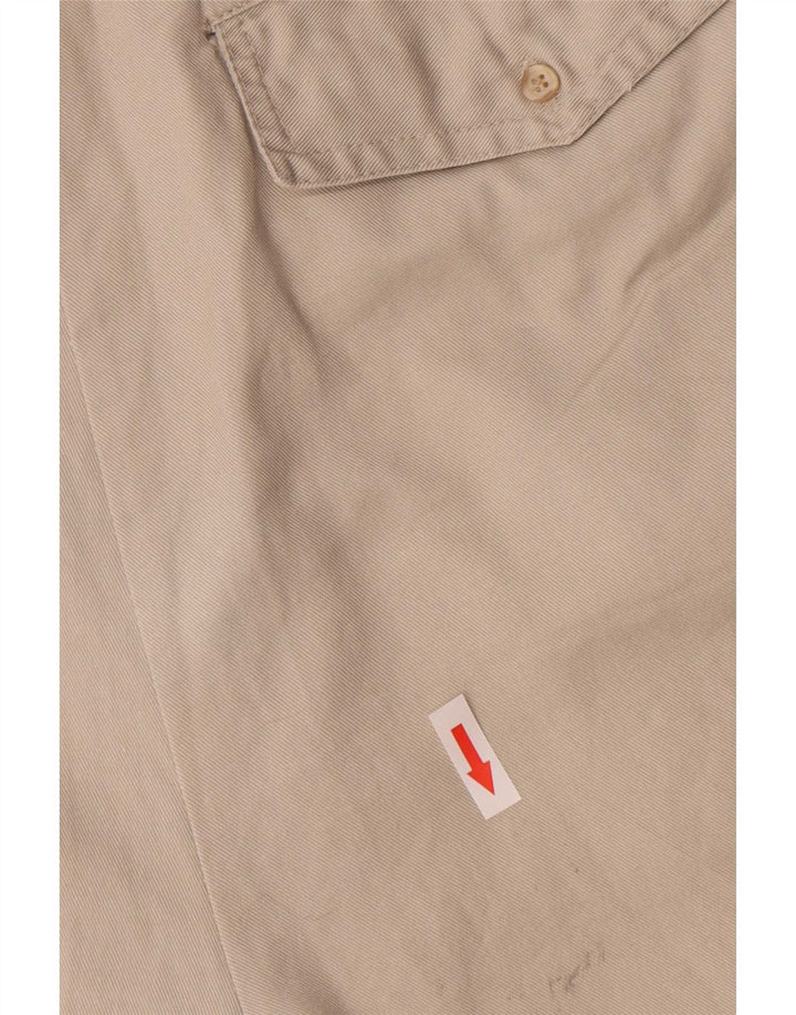 Emonite Womens High Waist Cargo Shorts Large W26 Grey Cotton