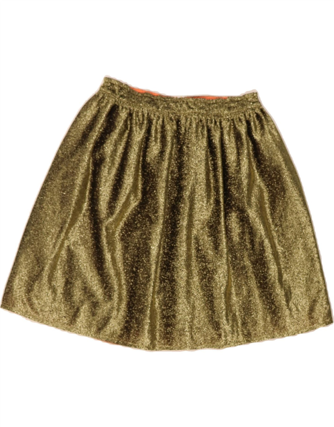 VINTAGE Womens Mini Skirt W24 XS Gold Vintage Vintage and Second-Hand Vintage from Messina Hembry 