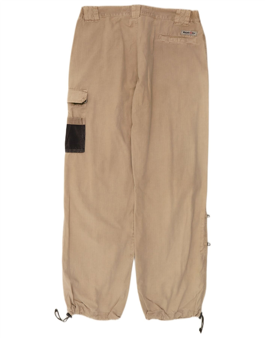 Murphy & Nye Mens Joggers Cargo Trousers W36 L30 Beige Cotton